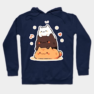 Stacked cats Hoodie